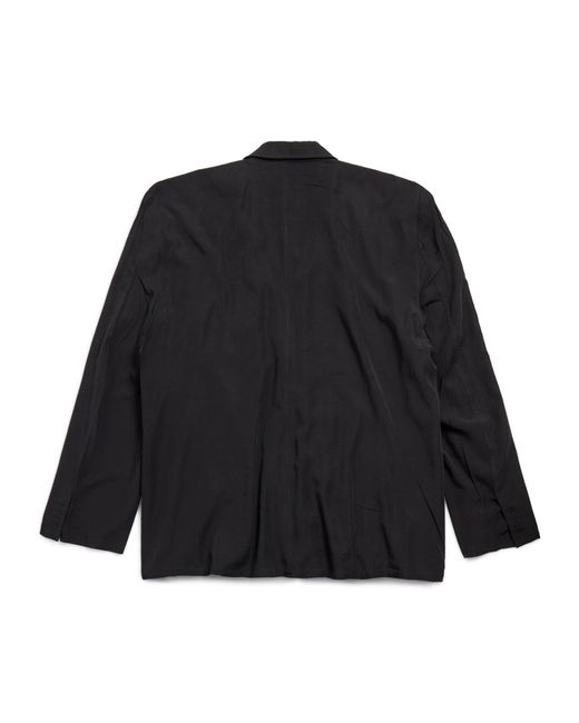 Balenciaga Blue Single-Breasted Tailored Jacket