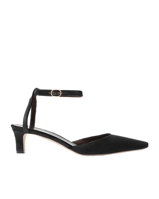 The Row White Carla Velvet Pumps
