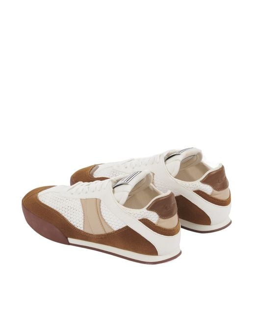 Chloé White Chloé Kick Lace-Up Sneakers