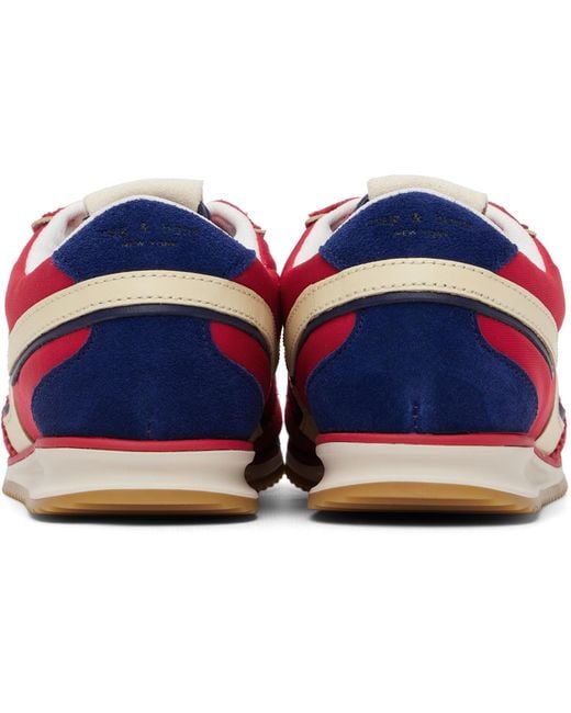 Rag & Bone Red Retro Trainer Sneakers