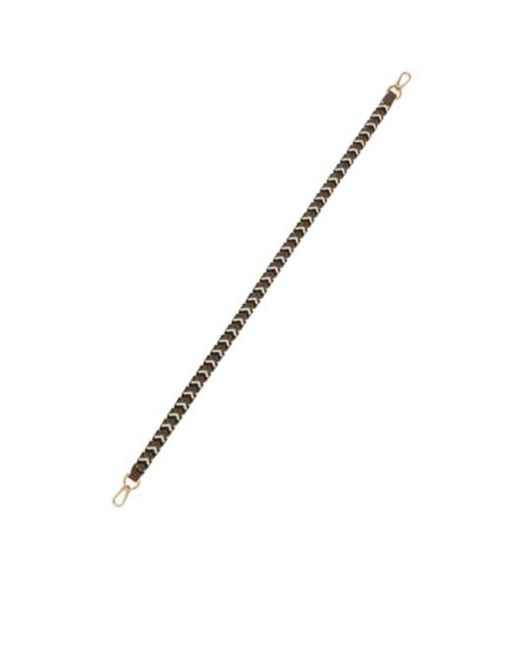 Loewe Metallic Leather Woven Strap