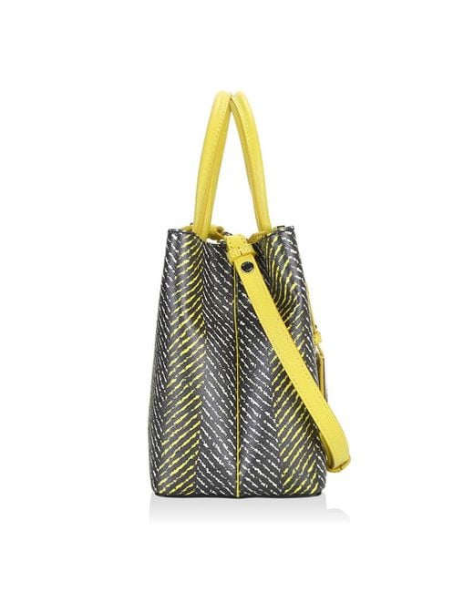 Fendi Yellow Logo Shoulder Bag