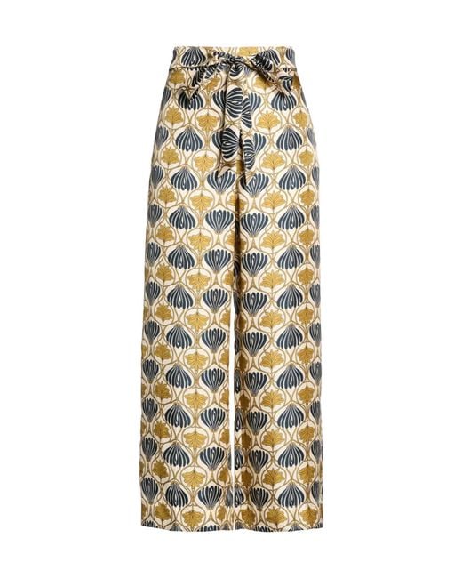 Max Mara Metallic Floral Printed Long Pants