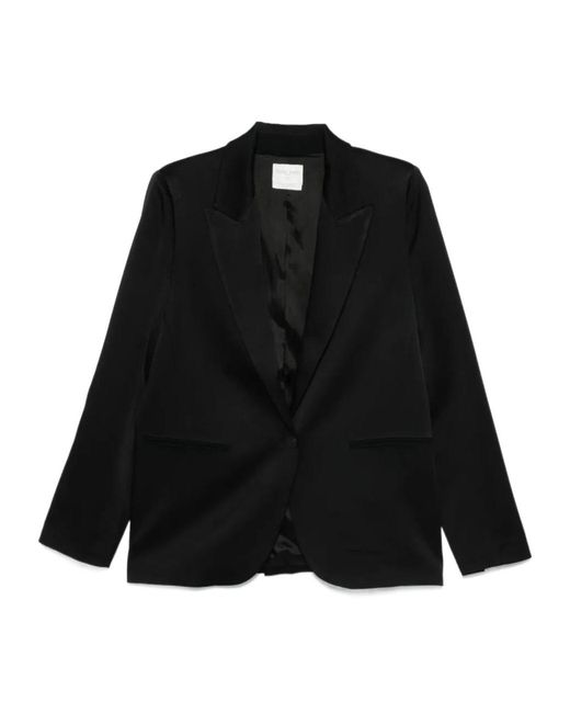 Forte_forte Black Single-Breasted Blazer