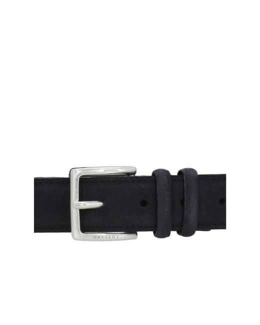 Orciani White Pebbled Logo-Buckle Belt for men