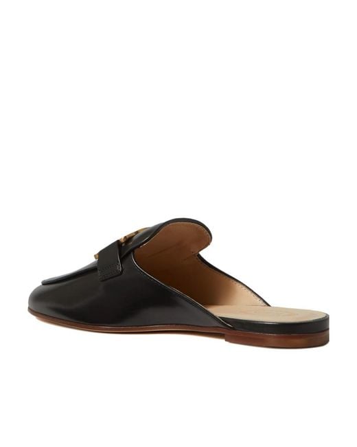 Tod's Brown Logo Flat Shoes