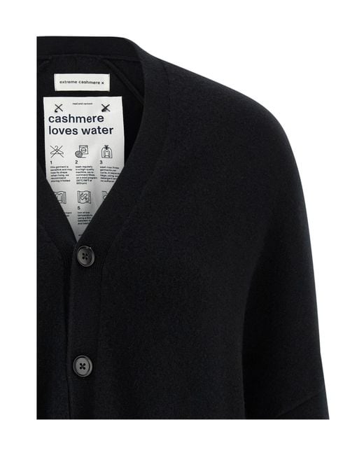 Extreme Cashmere Black N24 Tokio Knit Cardigan