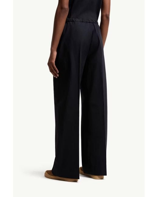 Moncler Blue Pleated Wide Leg Trousers