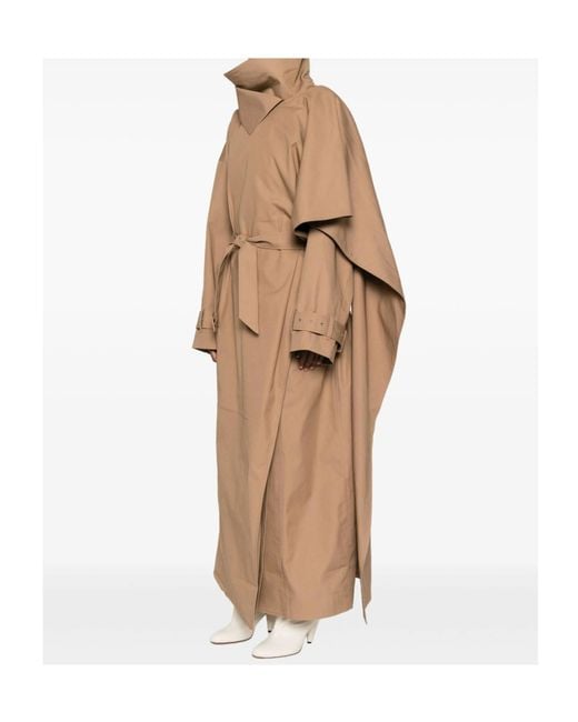 Entire studios Natural Belted Oversized Coat