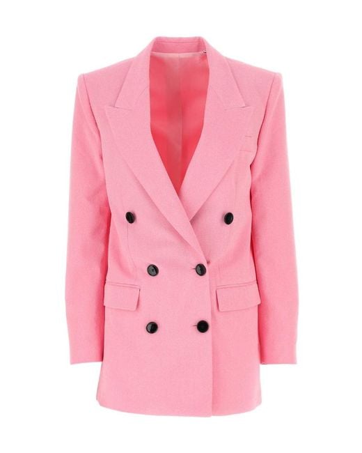 Isabel Marant Pink Wool Oversize Nevim Blazer
