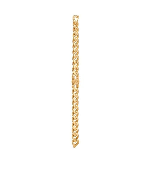 Céline Metallic Triomphe Gourmette Bracelet