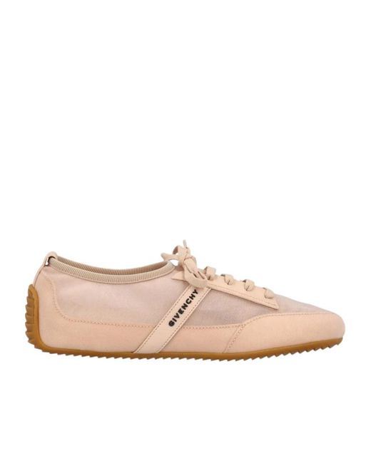 Givenchy Pink Slim Lace-Up Sneakers