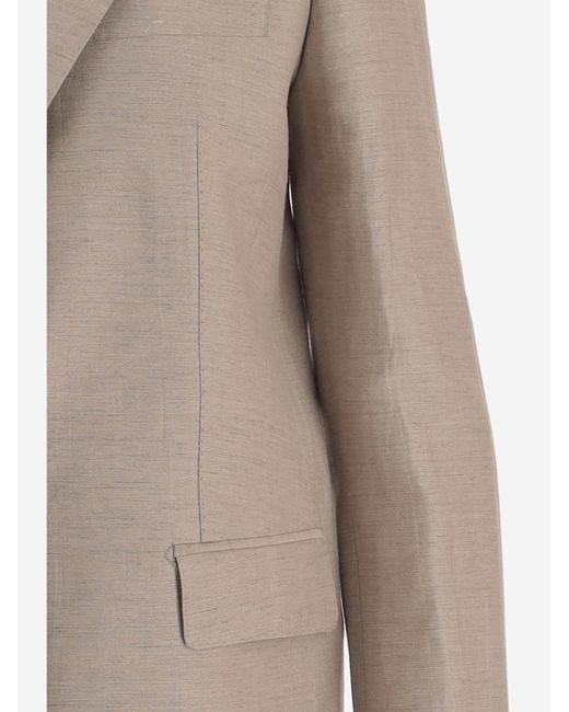 Tagliatore Brown Single-Breasted Tailored Jacket