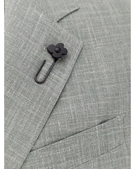 Lardini Gray Single-Breasted Two-Button Blazer for men