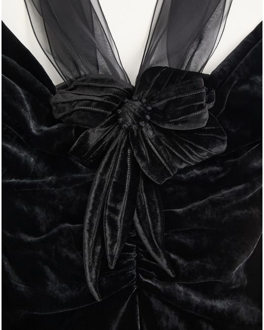 Valentino Black Velvet Dress