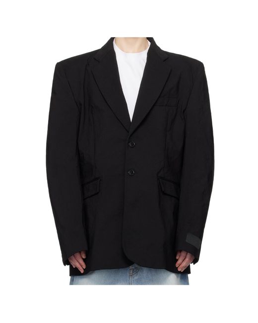 Vetements Blue Single Breasted Blazer for men