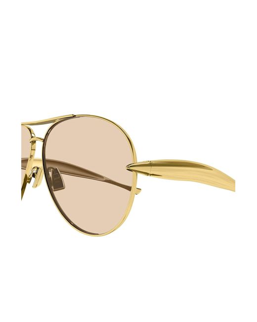 Bottega Veneta Natural Aviator Sunglasses for men