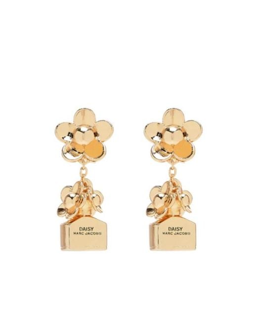 MARC JACOBS ミニ アイコン デイジー ピアス Marc Jacobs The Mini Icon Daisy Earrings in Metallic | Lyst