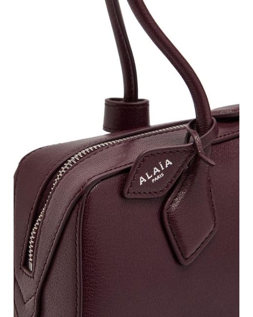 Alaïa Purple Le Teckel Medium Grained Leather Shoulder Bag
