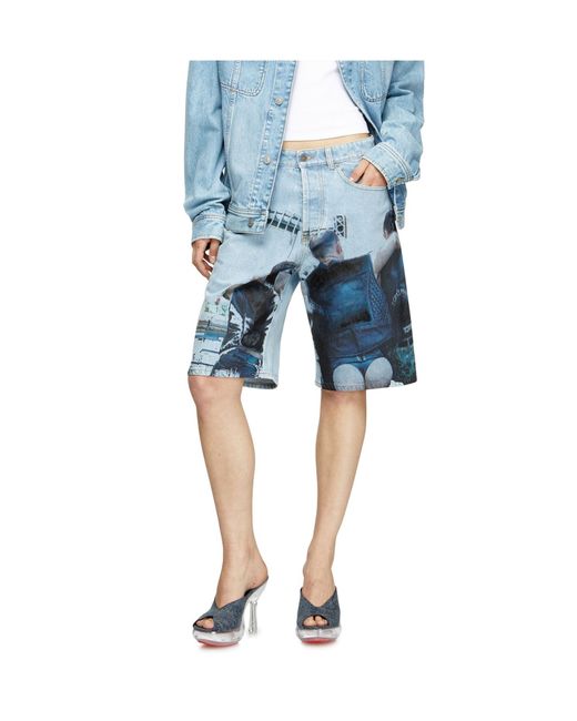 DIESEL Blue X Tom Of Finland Foundation Cotton Shorts