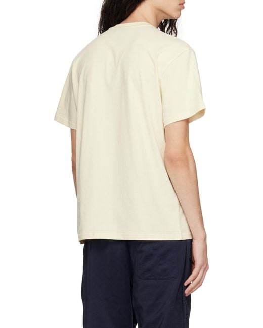 J.W. Anderson White Anchor Patch Short-Sleeve T-Shirt for men