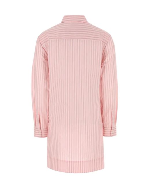 Philosophy Di Lorenzo Serafini Pink Belted Shirt Dress