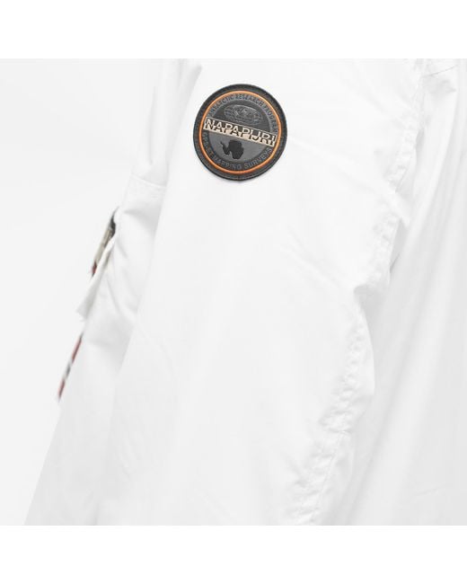 Napapijri White Long-Sleeved Pullover Jacket for men