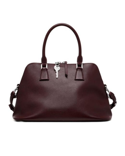 Maison Margiela Red 5Ac Soft Medium Zip-Up Tote Bag
