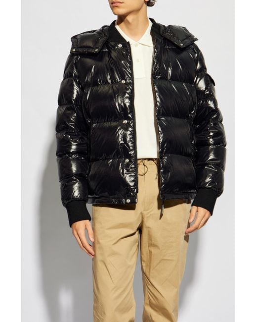 Moncler Black Maljasset Logo Patch Jacket for men