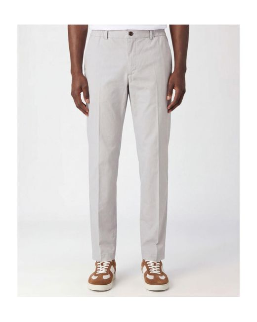 Incotex Gray Buttoned Trousers for men