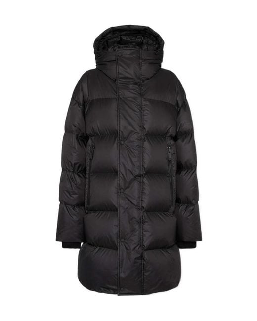DSquared² Black Long Sleeved Hooded Down Coat