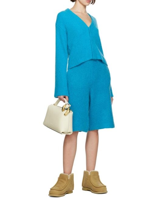 J.W. Anderson Blue Jw Anderson Knitted Bermuda Shorts