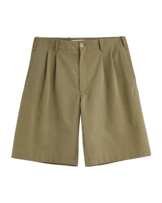 Our Legacy Green Ponte Shorts