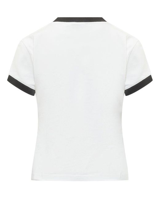 Off-White c/o Virgil Abloh White Logo Crew Neck T-Shirt