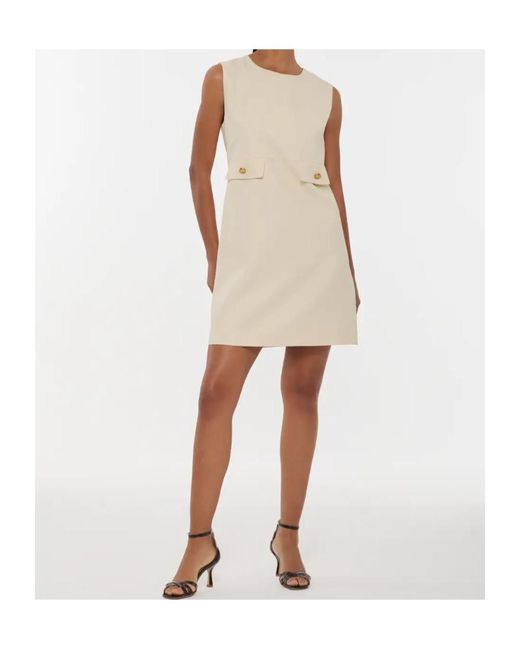 P.A.R.O.S.H. Natural P.A.R.O..H. Raisa 26 Sleeveless Mini Dress