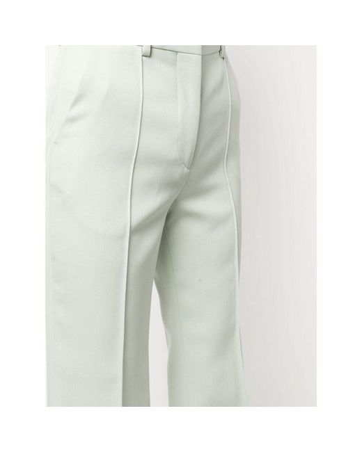 Lanvin Gray High Waist Flared Trousers