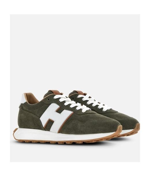 Hogan Green Low-Top Sneakers for men
