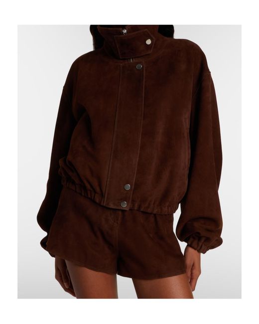 Nour Hammour Brown Pia Long-Sleeved Short Jacket