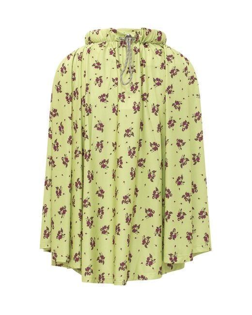 Coperni Green Circle Floral Halterneck Top