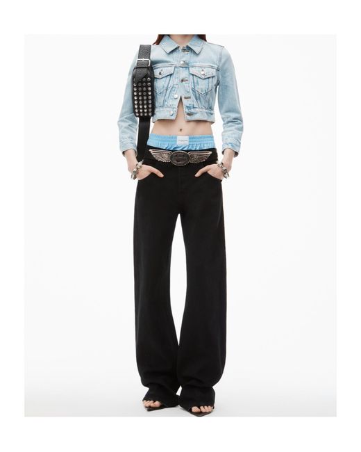 Alexander Wang Black High Waist Balloon Jeans
