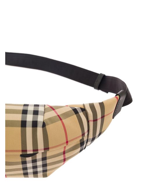 Burberry Multicolor Checked Sonny Belt Bag for men