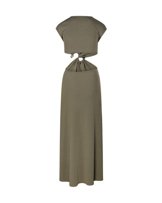 Christopher Esber Green Buckle Tank Dress