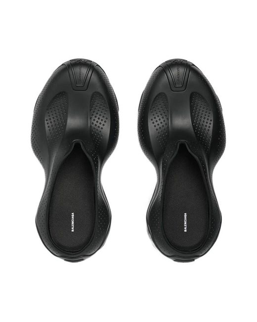 Balenciaga Black Basketball Slip-On Sneakers for men