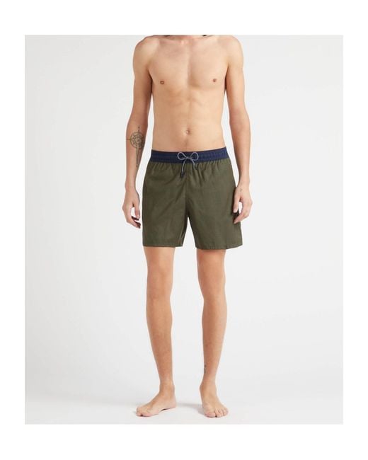Vilebrequin Green Two-Toned Swim Trunks for men