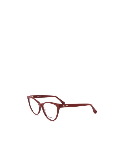 Max Mara White Cat-Eye Frame Glasses