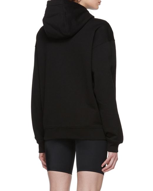 Versace Black Logo-Print Hoodie for men