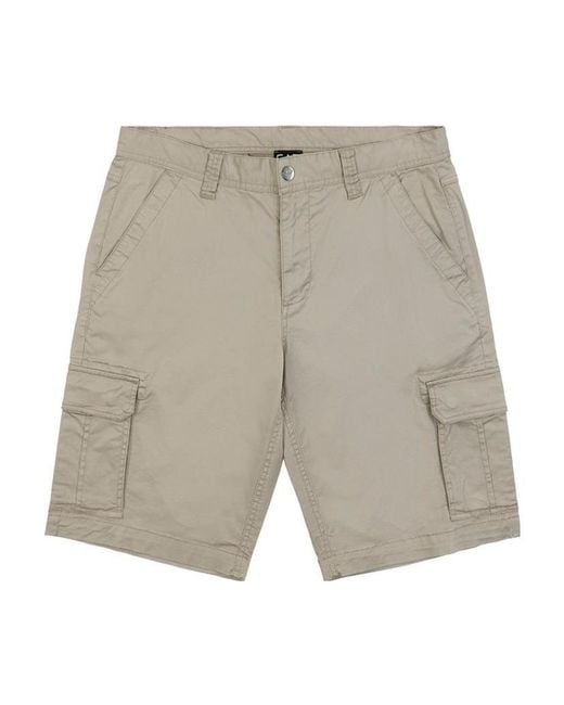 EA7 Gray Logo Patch Shorts for men