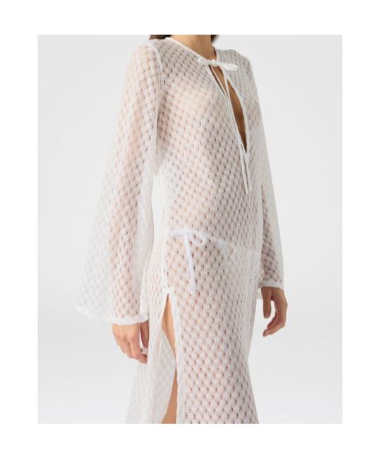Missoni White Tie Neck Kaften