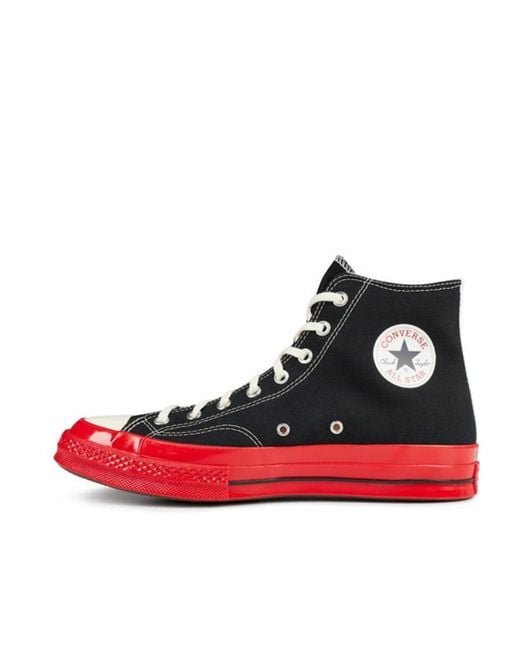 COMME DES GARÇONS PLAY Red High-Top Casual Sneakers for men