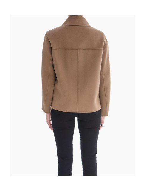 Max Mara Natural Long-Sleeved Coat